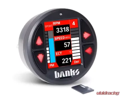 Banks Power PedalMonster Throttle Sensitivity Booster with iDash DataMonster Ram 2500 | 3500 2010-2019 | Ford F-Series 2011-2020 - 64313-C