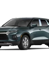 Quality Automotive Accessories 18-Piece Stainless Steel Window Trim Package Chevrolet Blazer 4-Door SUV 2019-2022                                     - WP59140 - Image 3