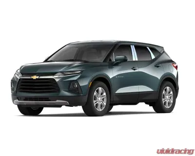 Quality Automotive Accessories 18-Piece Stainless Steel Window Trim Package Chevrolet Blazer 4-Door SUV 2019-2022 - WP59140