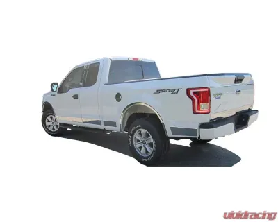 Quality Automotive Accessories 12-Piece Stainless Steel Wheel Well Accent Trim Ford F-150 2-Door 4-Door 2018-2020 - WQ58308