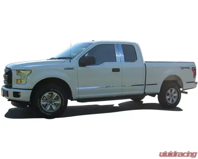 Quality Automotive Accessories 12-Piece Stainless Steel Wheel Well Accent Trim Ford F-150 2-Door 4-Door 2018-2020 - WQ58308