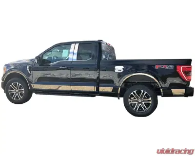 Quality Automotive Accessories 1-Piece Stainless Steel Tailgate Accent Trim Ford F-150 2-Door 4-Door 2021-2022 - RT61308
