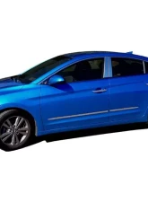 Quality Automotive Accessories 20-Piece Stainless Steel Window Trim Package Hyundai Elantra 4-Door Sedan 2017-2020                                     - WP17341 - Image 2
