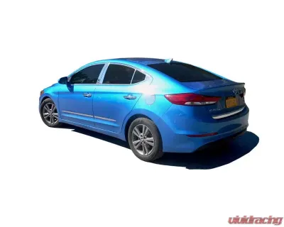 Quality Automotive Accessories 20-Piece Stainless Steel Window Trim Package Hyundai Elantra 4-Door Sedan 2017-2020 - WP17341