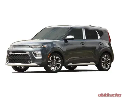 Quality Automotive Accessories 4-Piece Stainless Steel Rear Window Trim Kia Soul 4-Door SUV 2020-2022 - RW70830