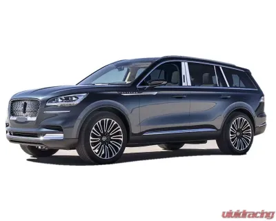 Quality Automotive Accessories 2-Piece Stainless Steel Rear Window Trim Lincoln Aviator 4-Door SUV 2020-2022 - RW60620