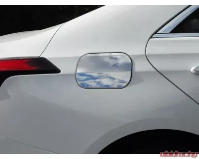 Quality Automotive Accessories 1-Piece Stainless Steel Gas Door Cover Trim Cadillac CT4 4-Door Sedan 2020-2022 - GC60245