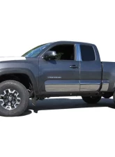 Quality Automotive Accessories 2-Piece Stainless Steel Sliding Rear Window Trim Accents Toyota Tacoma 4-Door Double Cab Limited TRD Pro TRD Sport TRD OffRoad 2016-2022                                     - RW16176 - Image 5