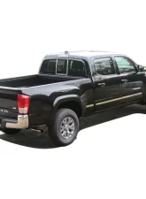 Quality Automotive Accessories 2-Piece Stainless Steel Sliding Rear Window Trim Accents Toyota Tacoma 4-Door Double Cab Limited TRD Pro TRD Sport TRD OffRoad 2016-2022                                     - RW16176 - Image 2