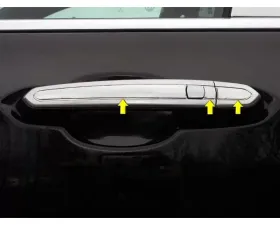 Quality Automotive Accessories 12-Piece Stainless Steel Door Handle Accent Trim Cadillac XT6 4-Door SUV 2020-2022