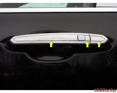 Quality Automotive Accessories 12-Piece Stainless Steel Door Handle Accent Trim Cadillac XT6 4-Door SUV 2020-2022 - DH60210