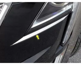 Quality Automotive Accessories 2-Piece Stainless Steel Head Light Accent Trim Cadillac XT5 4-Door SUV 2017-2022