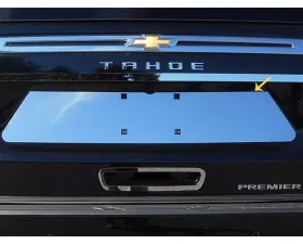 Quality Automotive Accessories 1-Piece Stainless Steel License Plate Bezel Chevrolet Tahoe 4-Door SUV 2021-2022