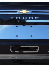 Quality Automotive Accessories 1-Piece Stainless Steel License Plate Bezel Chevrolet Tahoe 4-Door SUV 2021-2022                                     - LP61190 - Image 4