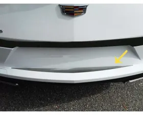 Quality Automotive Accessories 1-Piece Stainless Steel Rear Bumper Trim Accent Cadillac CT4 4-Door Sedan 2020-2022