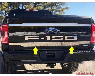 Quality Automotive Accessories 1-Piece Stainless Steel Tailgate Accent Trim Ford F-150 2-Door 4-Door 2021-2022 - RT61308