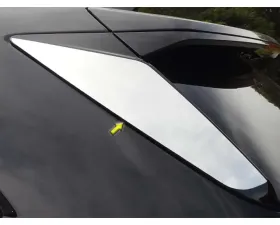 Quality Automotive Accessories 2-Piece Stainless Steel Sliding Rear Window Trim Accents Cadillac XT5 4-Door SUV 2017-2022