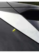 Quality Automotive Accessories 2-Piece Stainless Steel Sliding Rear Window Trim Accents Cadillac XT5 4-Door SUV 2017-2022                                     - RW57260 - Image 4