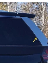 Quality Automotive Accessories 2-Piece Stainless Steel Rear Window Trim Chevrolet Tahoe 4-Door SUV 2021-2022                                     - RW61190 - Image 4