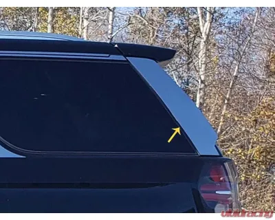 Quality Automotive Accessories 2-Piece Stainless Steel Rear Window Trim Chevrolet Tahoe 4-Door SUV 2021-2022 - RW61190