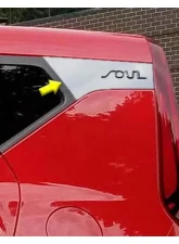 Quality Automotive Accessories 4-Piece Stainless Steel Rear Window Trim Kia Soul 4-Door SUV 2020-2022                                     - RW70830 - Image 4