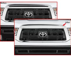 Quality Automotive Accessories 1-Piece Stainless Steel Front Grille Accent Trim Toyota Tundra 2-Door 4-Door 2010-2013