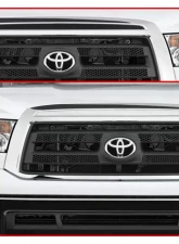 Quality Automotive Accessories 1-Piece Stainless Steel Front Grille Accent Trim Toyota Tundra 2-Door 4-Door 2010-2013                                     - SG10145 - Image 4