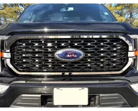 Quality Automotive Accessories 38-Piece Stainless Steel Front Grille Accent Trim Ford F-150 2-Door 4-Door 2021-2022