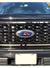 Quality Automotive Accessories 38-Piece Stainless Steel Front Grille Accent Trim Ford F-150 2-Door 4-Door 2021-2022                                     - SG61308 - Image 3