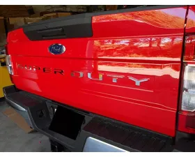 Quality Automotive Accessories 10-Piece Stainless Steel SUPER DUTY Tailgate Letter Insert Ford F-250 & F-350 Super Duty 2-Door 4-Door Regular Cab 8' Bed 2020-2022