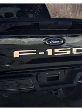 Quality Automotive Accessories 5-Piece Stainless Steel "F-150" Tailgate Letter Inserts Ford F-150 2-Door 4-Door 2021-2022                                     - SGR61308 - Image 3