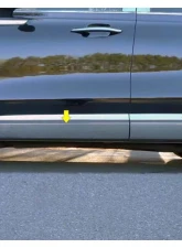 Quality Automotive Accessories 8-Piece Stainless Steel Rocker Panel Trim Upper Kit Lincoln Aviator 4-Door SUV 2020-2022                                     - TH60620 - Image 6