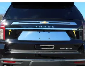 Quality Automotive Accessories 1-Piece Stainless Steel Trunk Hatch Accent Trim Chevrolet Tahoe 4-Door SUV 2021-2022