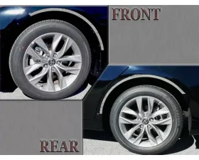 Quality Automotive Accessories 4-Piece Stainless Steel Wheel Well Accent Trim Toyota Avalon 4-Door Sedan 2019-2022