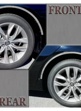 Quality Automotive Accessories 4-Piece Stainless Steel Wheel Well Accent Trim Toyota Avalon 4-Door Sedan 2019-2022                                     - WQ19165 - Image 3