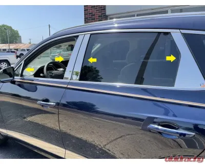 Quality Automotive Accessories Stainless Steel Pillar Post Trim 8-Piece  Genesis GV80 2021-2023 - PP71382