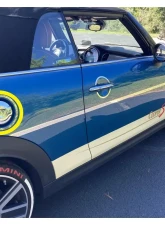 Quality Automotive Accessories Stainless Gas Cap Door Trim 1-Piece  Mini Cooper 2018-2023                                     - GC72880 - Image 3