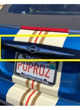 Quality Automotive Accessories Stainless Rear License Trim 2-Piece  Mini Cooper 2-door Convertible 2018-2022                                     - LB72880 - Image 4