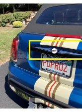 Quality Automotive Accessories Stainless Rear License Trim 2-Piece  Mini Cooper 2-door Convertible 2018-2022                                     - LB72880 - Image 4