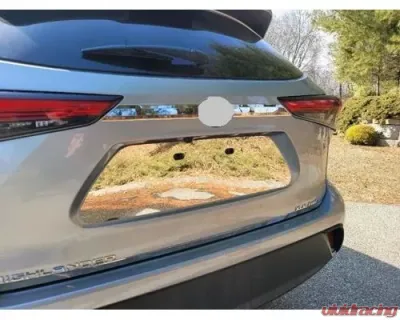 Quality Automotive Accessories Stainless Steel License Plate Bezel 1-Piece  Toyota Highlander 2020-2023 - LP70110