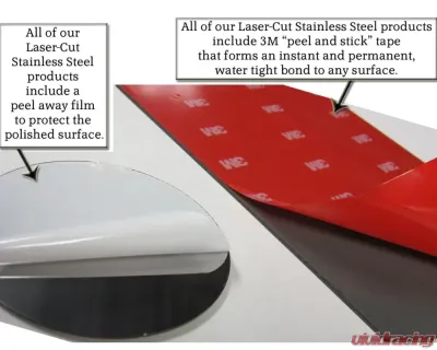 Quality Automotive Accessories Stainless Steel Hood Trim 1-Piece Toyota Highlander 2020-2022 - HT70110