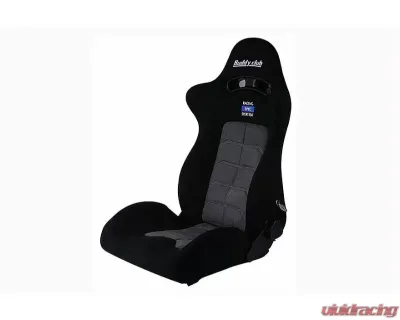 Buddy Club Black Racing Spec Sport Reclinable Seat w/ Adaptor Plate - BC08-RSSS-B1