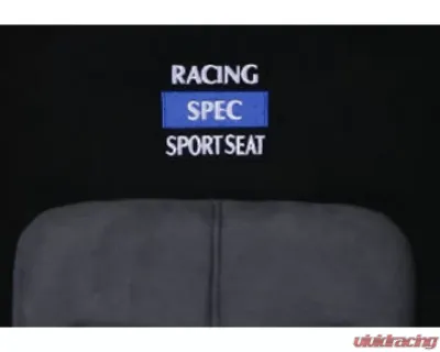 Buddy Club Black Racing Spec Sport Reclinable Seat w/ Adaptor Plate - BC08-RSSS-B1