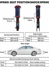 Buddy Club Sport Spec Damper Coilovers Kit Honda S2000 AP1/2 2000-2008                                     - BC02-SSHAP12 - Image 6