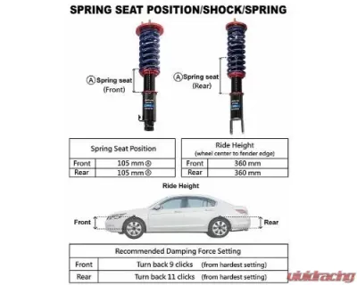 Buddy Club Sport Spec Damper Coilovers Kit Honda S2000 AP1/2 2000-2008 - BC02-SSHAP12