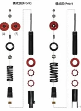 Buddy Club Sport Spec Damper Coilovers Kit Honda S2000 AP1/2 2000-2008                                     - BC02-SSHAP12 - Image 7