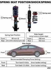 Buddy Club Sport Spec Damper Coilovers Kit Honda Civic Si 2012-2013                                     - BC02-SSHFB4 - Image 4