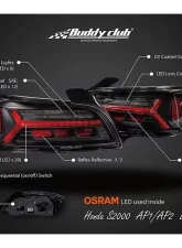 Buddy Club LED Tail Light AP2 Honda S2000 2005-2008                                     - BC08-TLAP2-01 - Image 4