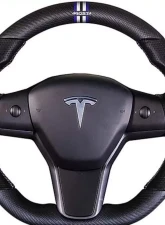 Buddy Club Sport Carbon Steering Wheel Tesla Model 3 | Model Y 2017+                                     - BC08-RSSWTS3-C - Image 4