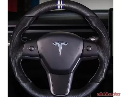 Buddy Club Sport Carbon Steering Wheel Tesla Model 3 | Model Y 2017+ - BC08-RSSWTS3-C